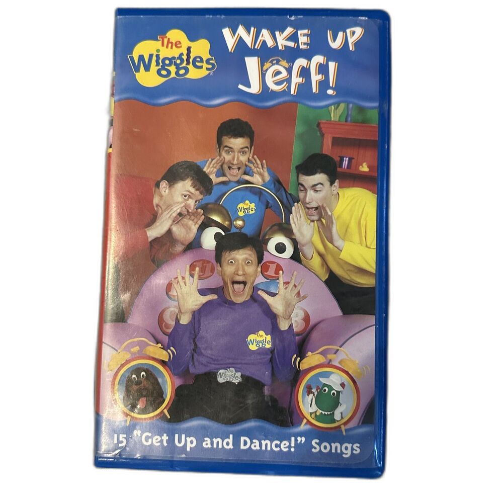 The Wiggles: Wake Up Jeff! VHS Tape - 15 Get Up and Dance Songs Collectible